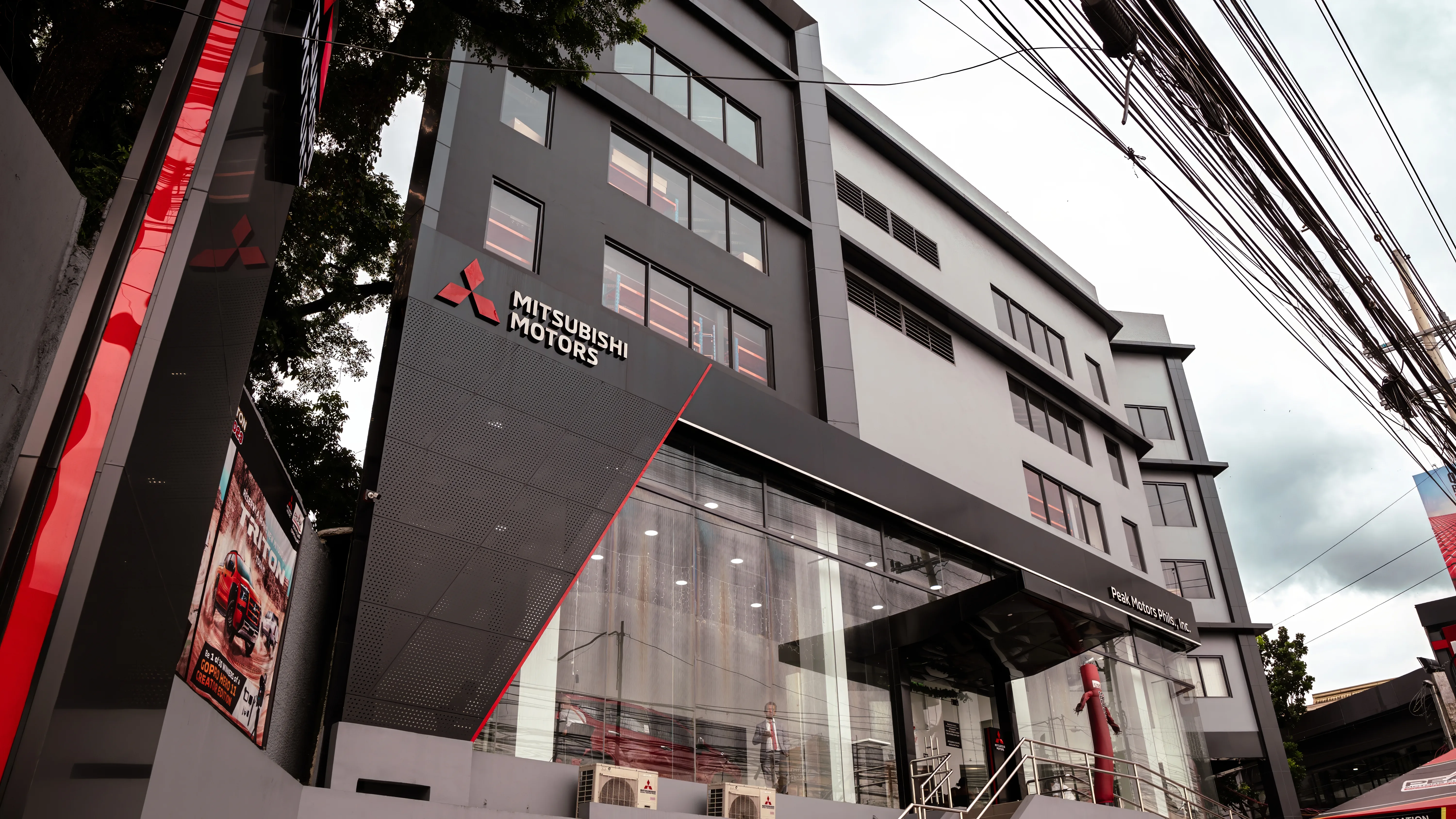 Mitsubishi Showroom & Service Center — commercial steel project in Commonwealth Avenue, Quezon City