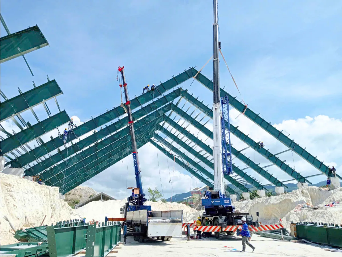 Gypsum Lime Treatment Plant Rehabilitation — industrial steel project in Isabel, Leyte