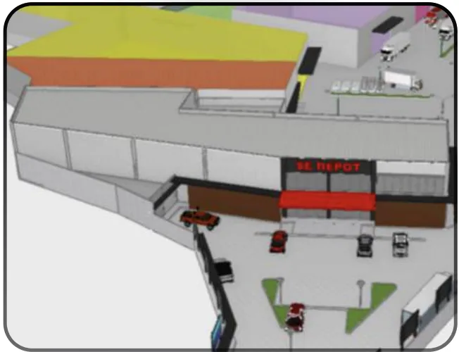1-Storey with Loft Depot — commercial steel project in Panglao, Bohol
